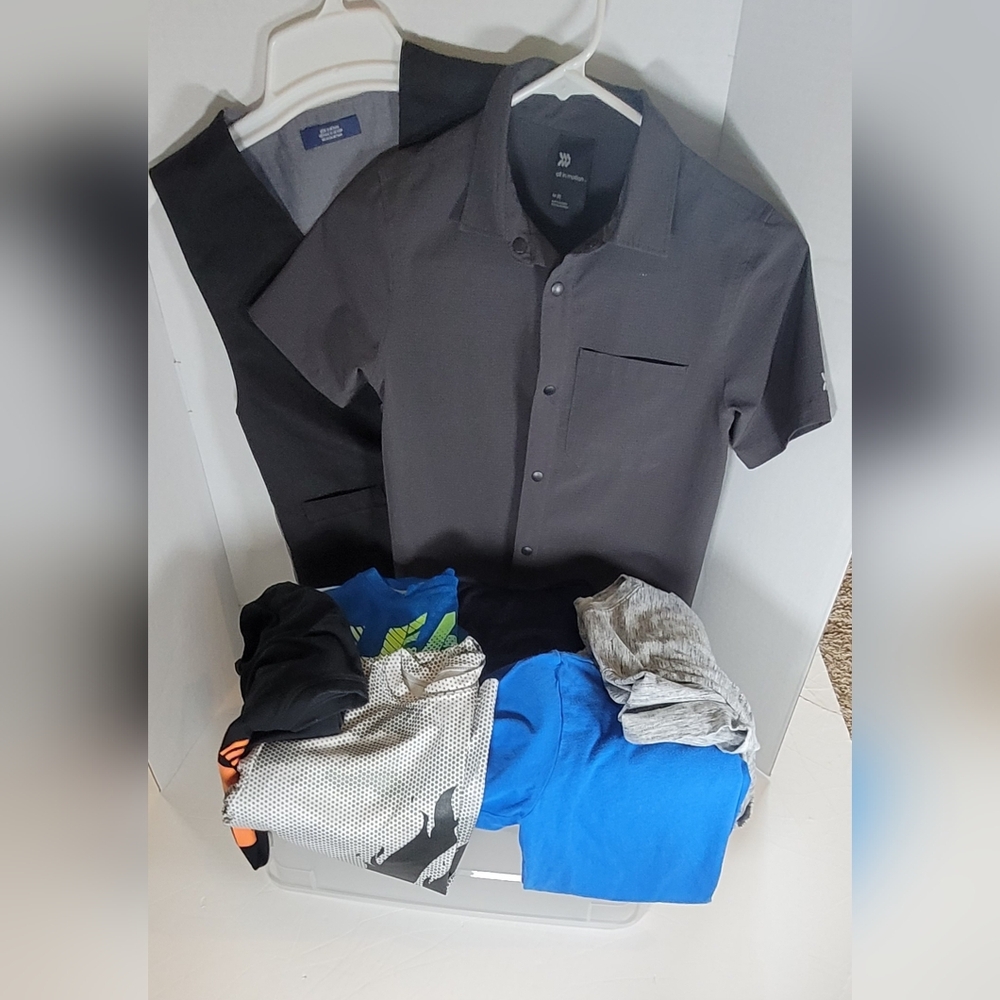 LOT Of 9 Boys Shirts Size Medium
